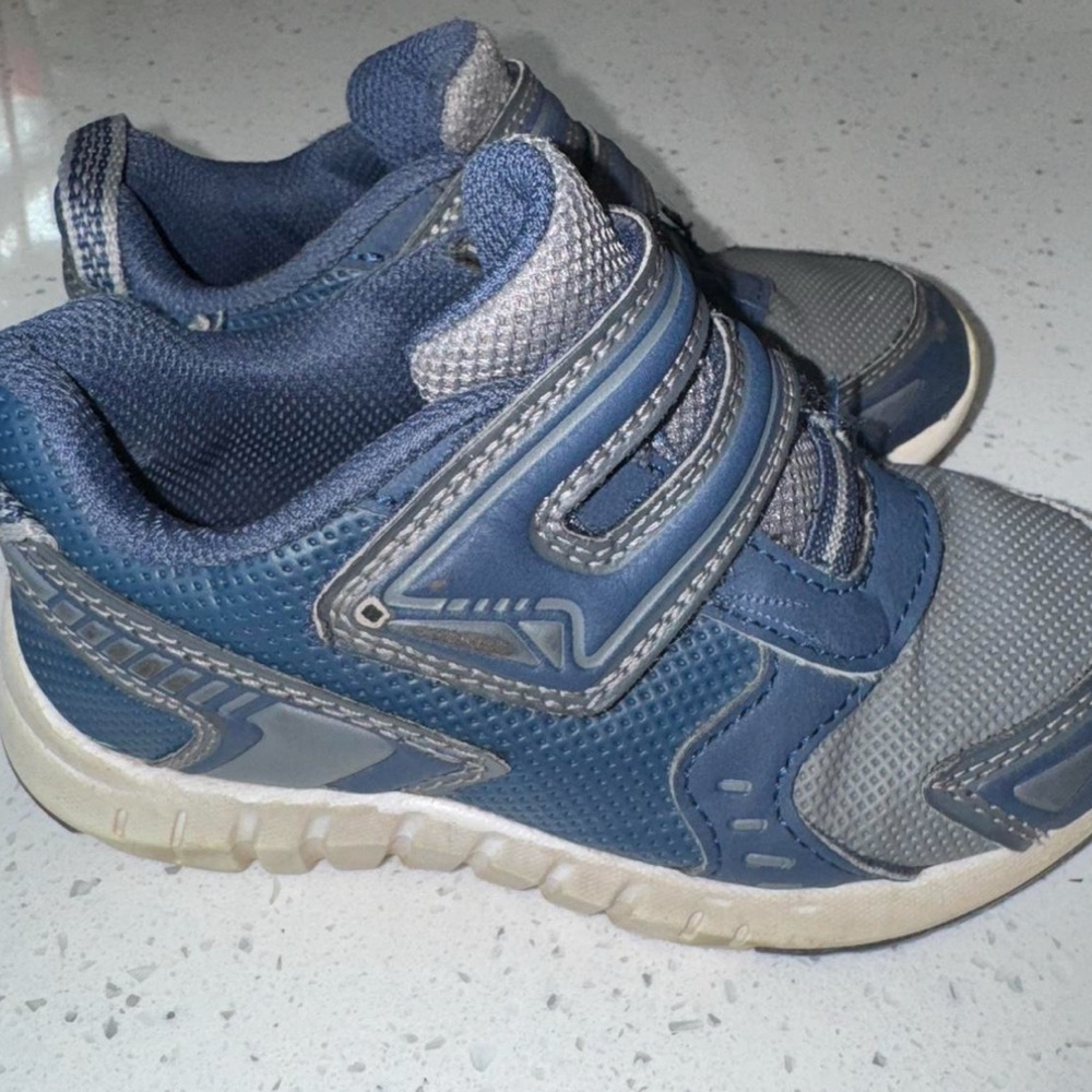 Kids Blue and Gray Shoes